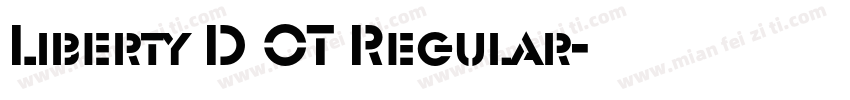 Liberty D OT Regular字体转换